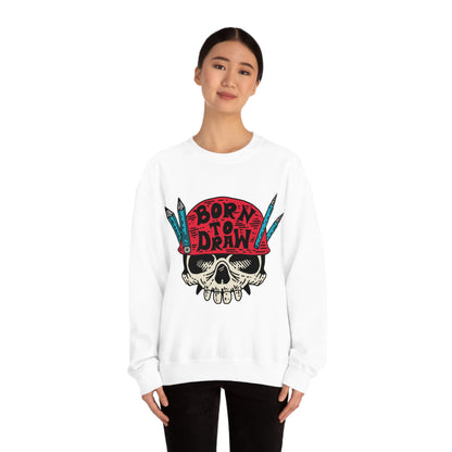 Born to_Draw Crewneck Sweatshirt