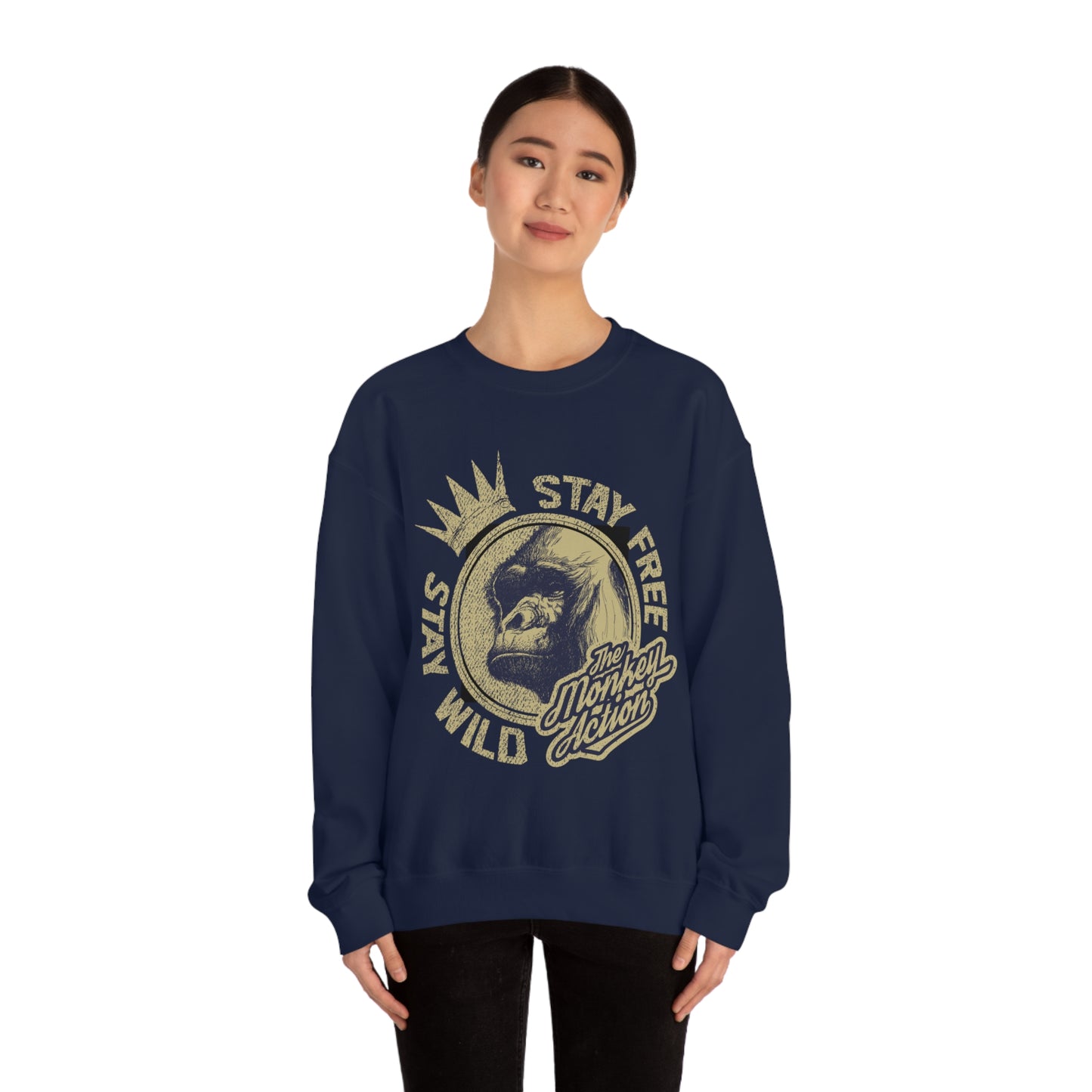 Stay free stay wild Crewneck Sweatshirt