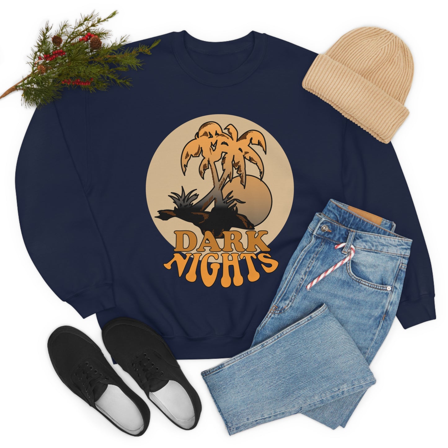 Dark Night Vibe Crewneck Sweatshirt