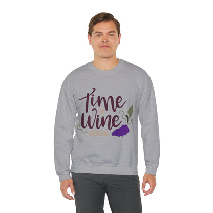 Time_to_wine_down Crewneck Sweatshirt