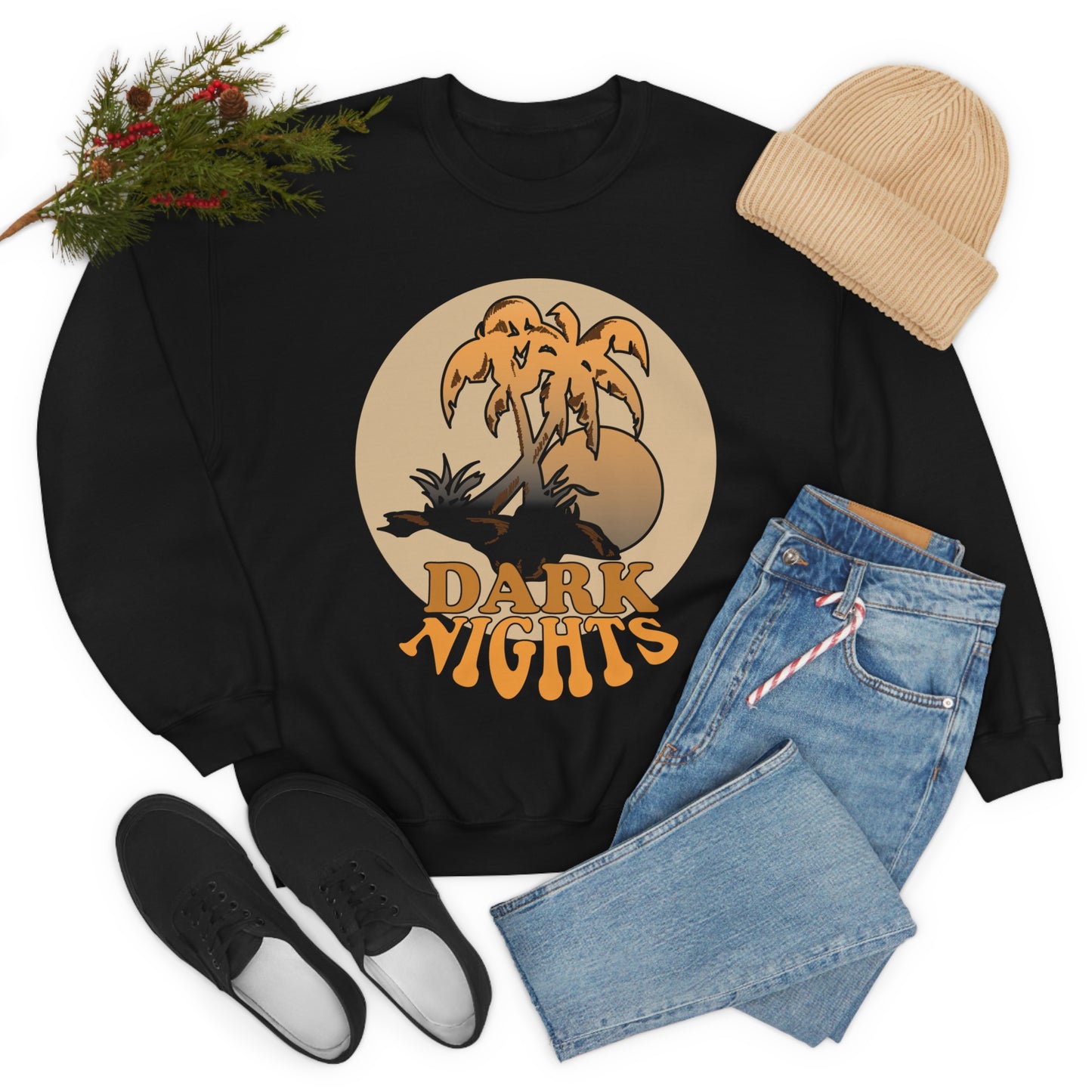 Dark Night Vibe Crewneck Sweatshirt