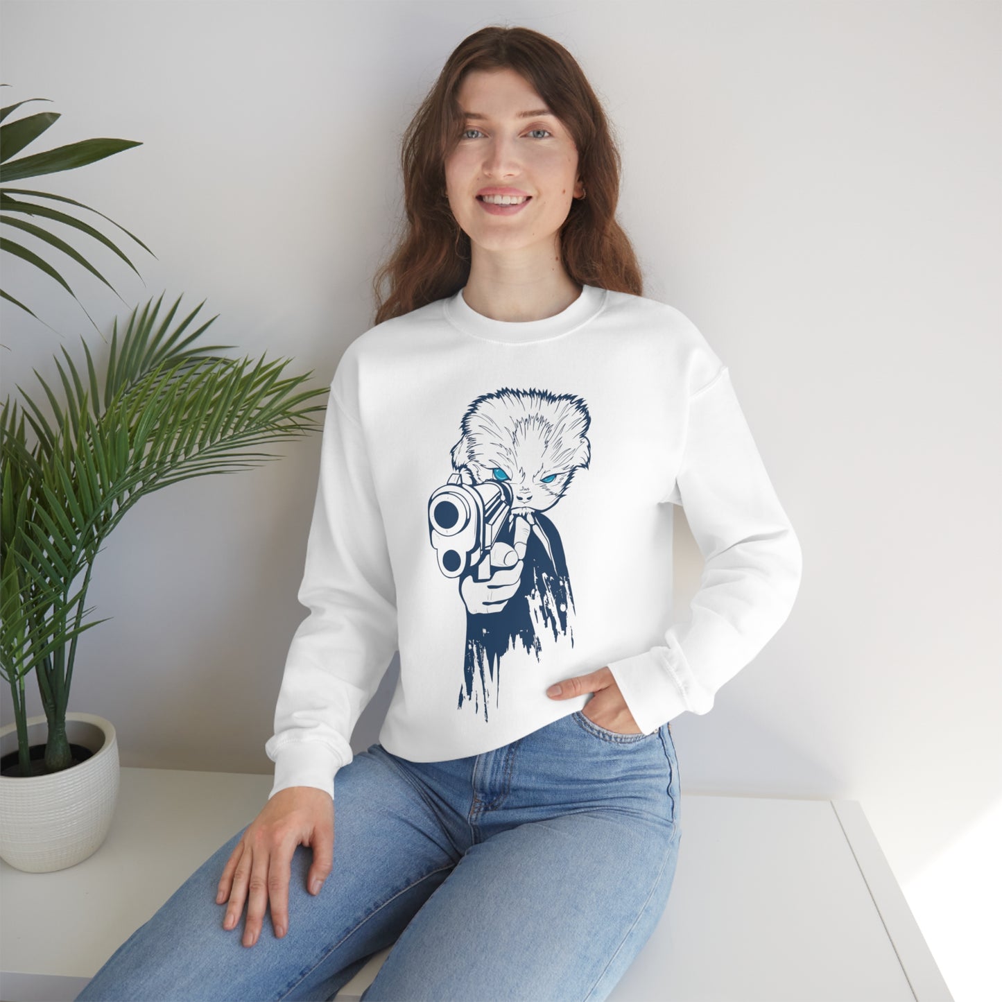 Freeze Pussycat Crewneck Sweatshirt