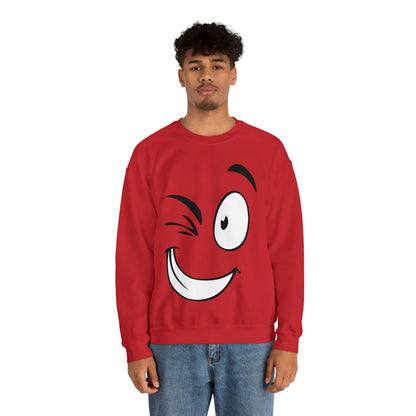 Winked eye face Crewneck Sweatshirt