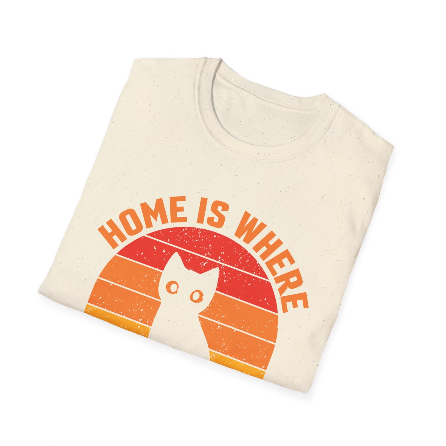 Home is where my cat is vintage T-Shirt