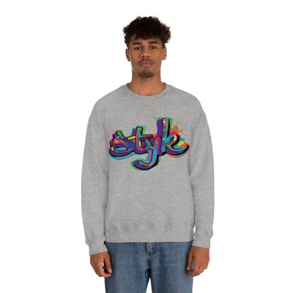 Graffiti style in colors Crewneck Sweatshirt