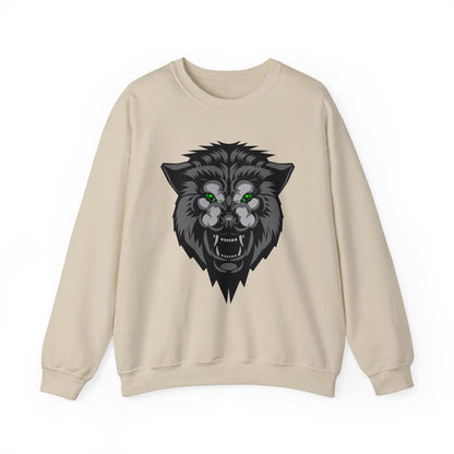 Green eyes wolf Crewneck Sweatshirt