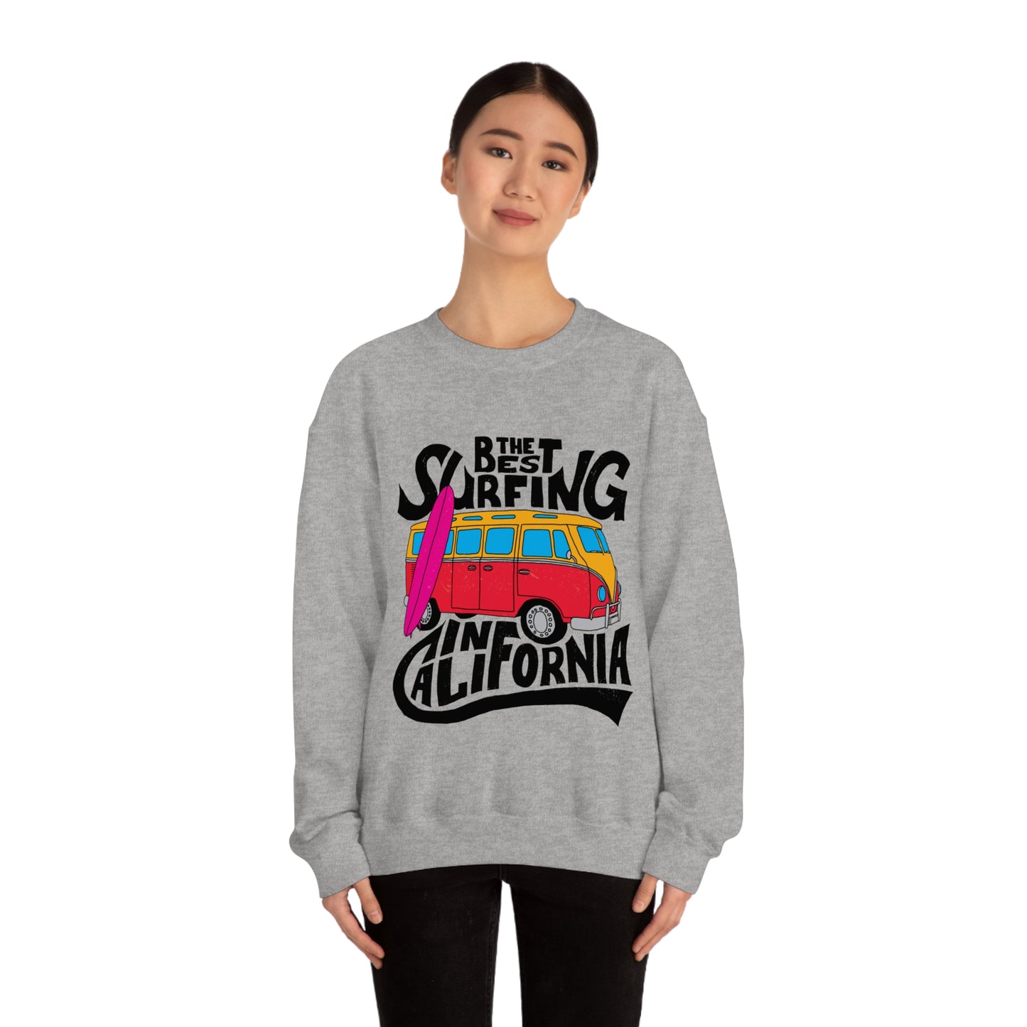 Best Surfing in California Crewneck Sweatshirt