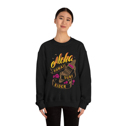 Aloha Hawaii Surf Rider Crewneck Sweatshirt