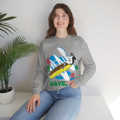 Wave Catching Crewneck Sweatshirt