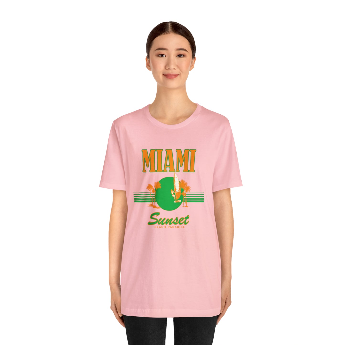 Miami Sunset Beach Paradise T-Shirt