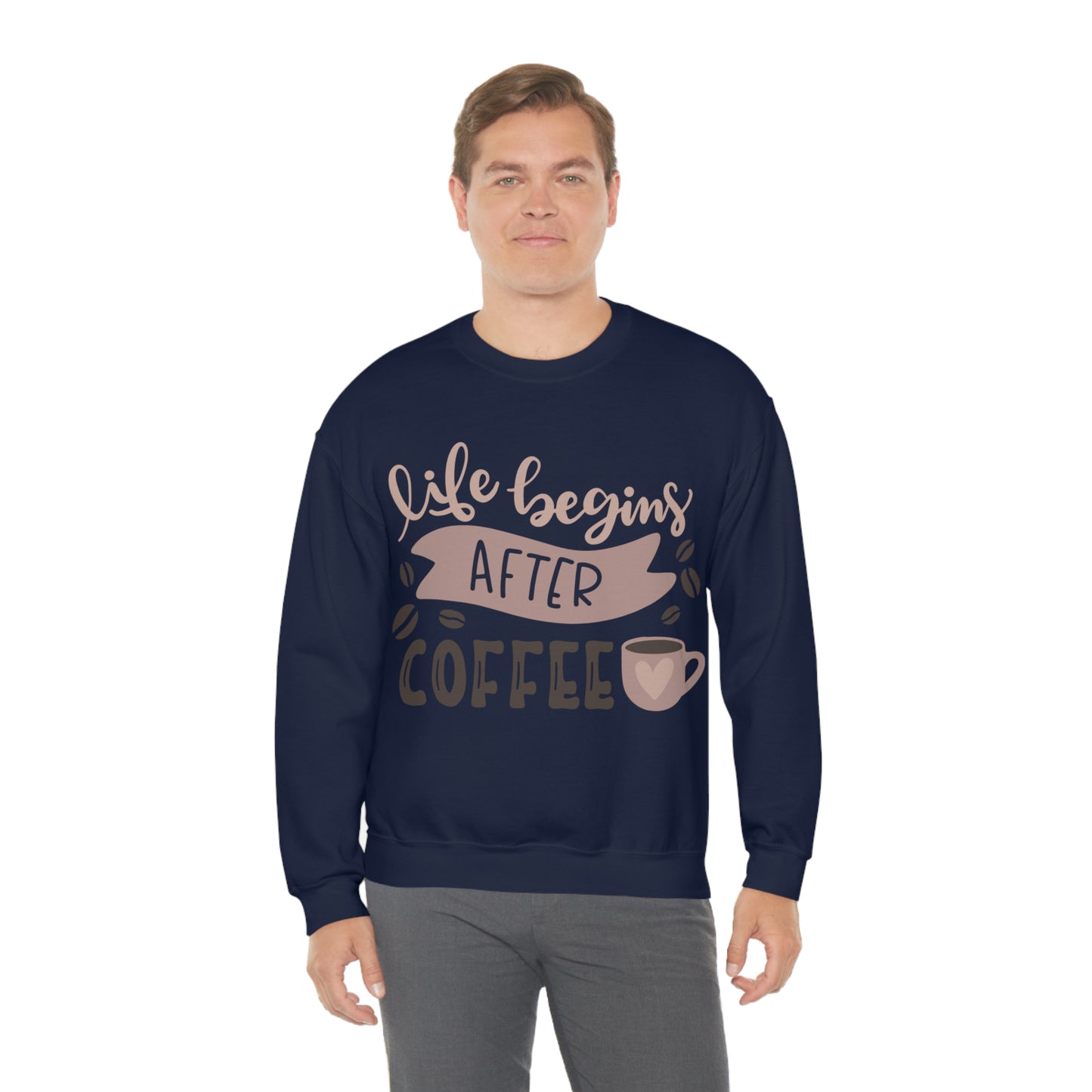 Life_begins_after_coffee Crewneck Sweatshirt