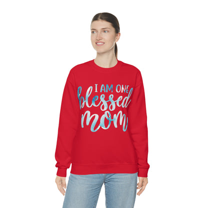 I am one blessed mom Crewneck Sweatshirt