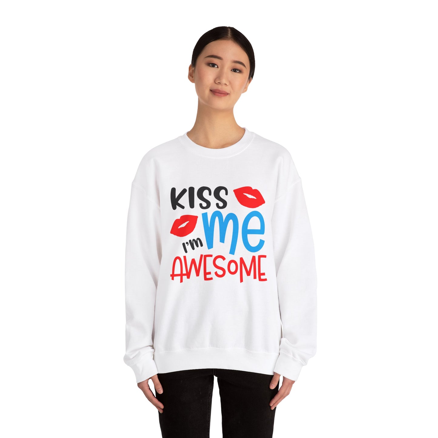 Kiss Me I'm Awesome Crewneck Sweatshirt