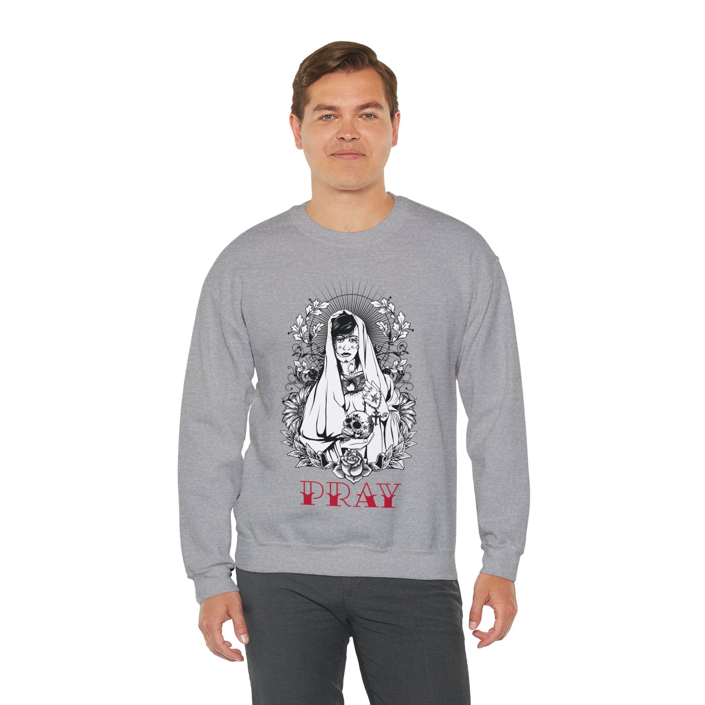 Pray Tattoo Crewneck Sweatshirt