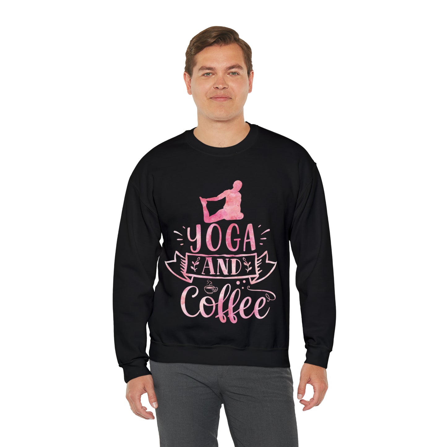 Yoga And Coffee Crewneck Sweatshirt