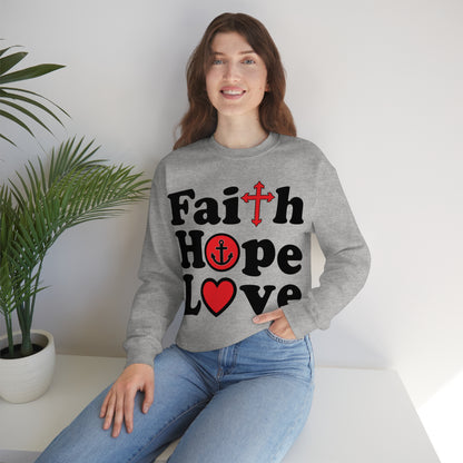 Faith Hope Love Crewneck Sweatshirt