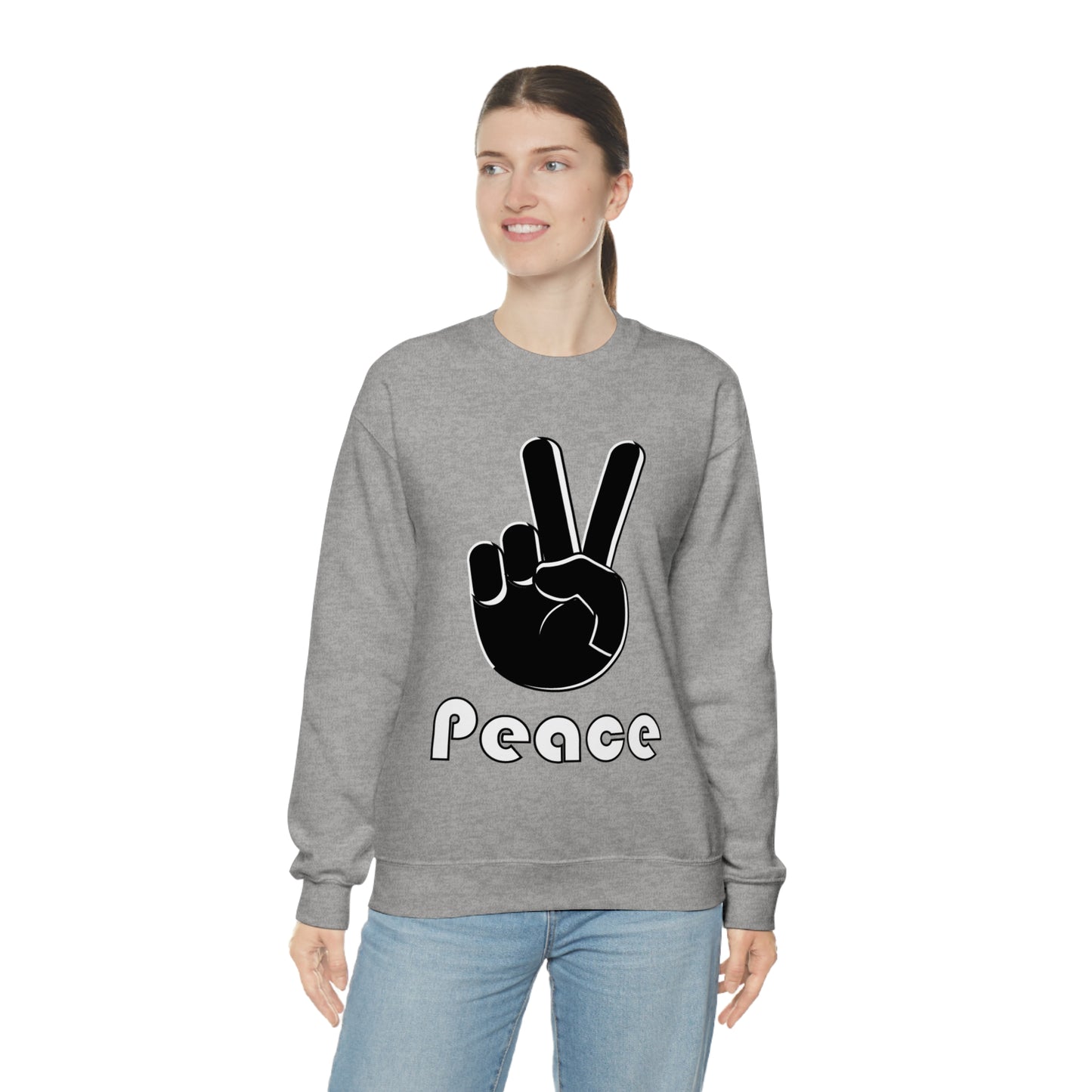 Peace Hand Crewneck Sweatshirt