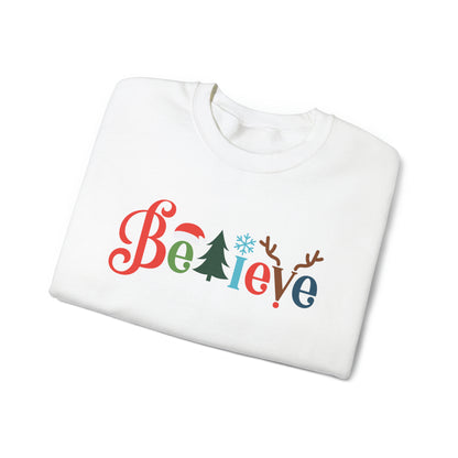 Believe tree Christmas Crewneck Sweatshirt