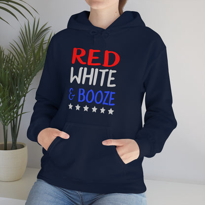 Red  White Booze Hoodie