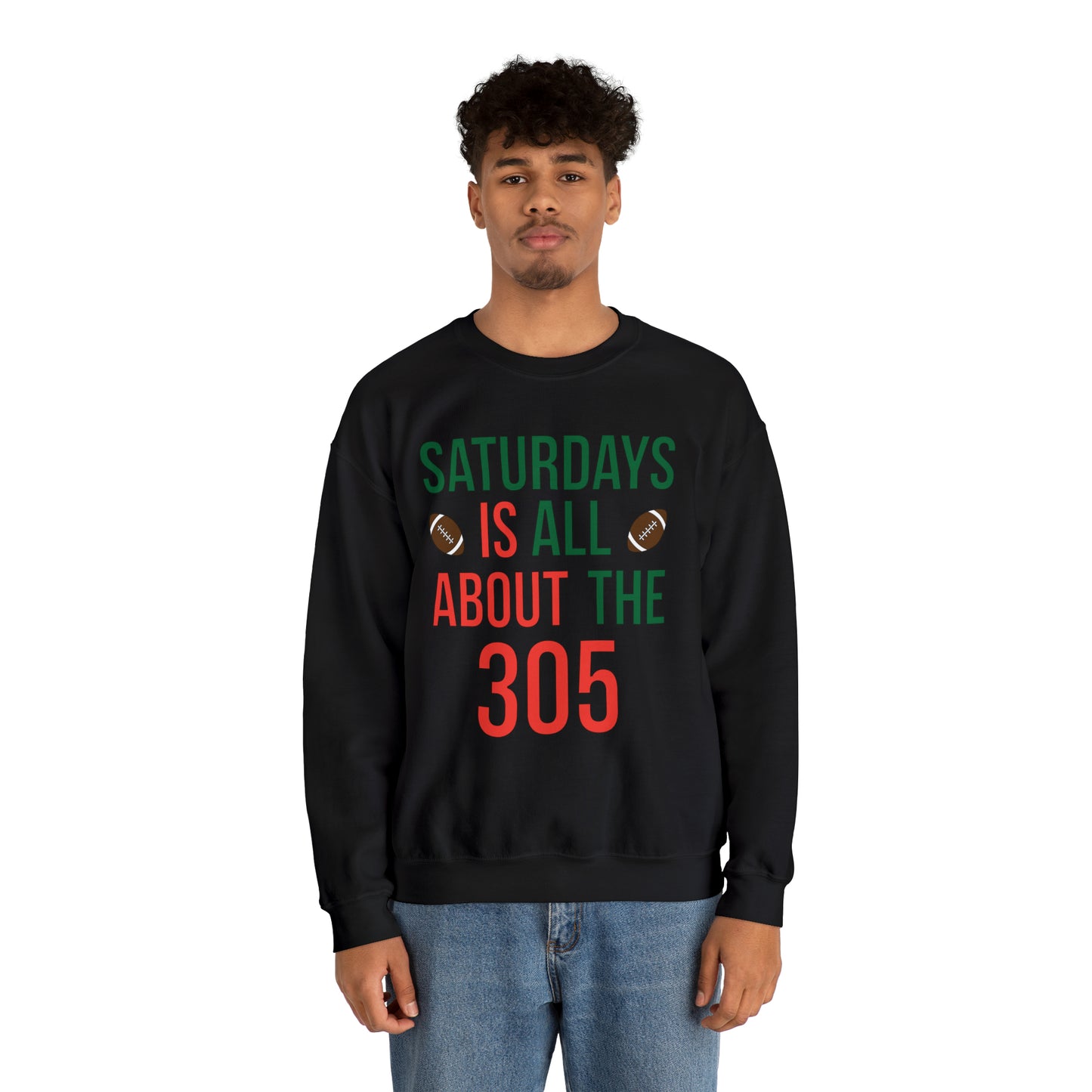 Saturdays is all about the 305 Crewneck Sweatshirt