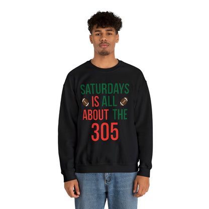 Saturdays is all about the 305 Crewneck Sweatshirt