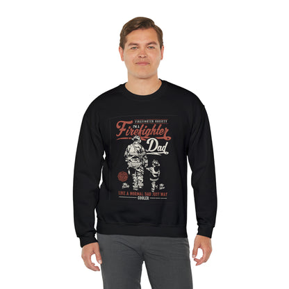 Firefighter Dad Crewneck Sweatshirt