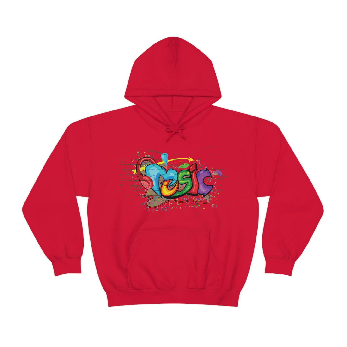 Music colorful graffiti Hoodie