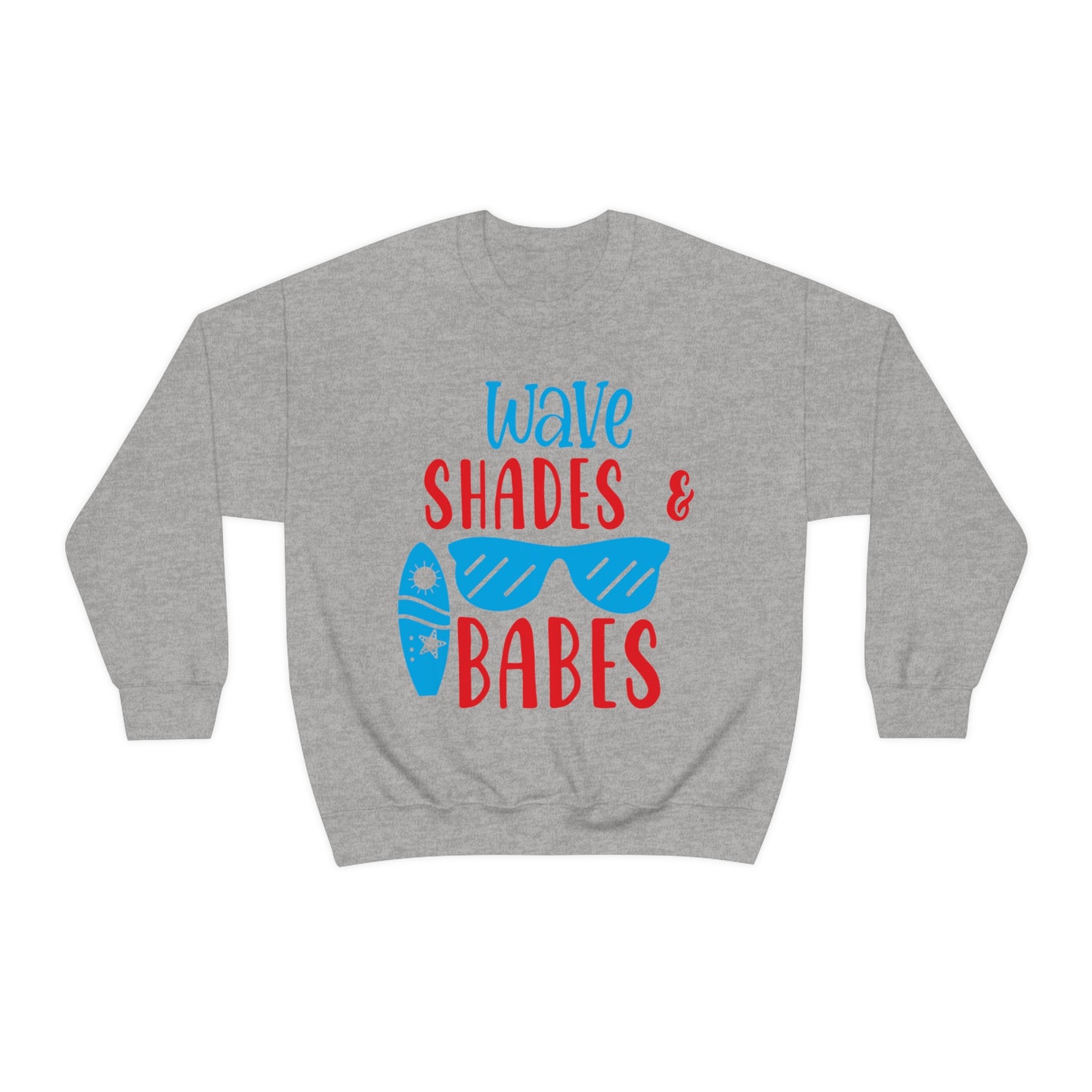 Wave Shades and Babes Crewneck Sweatshirt