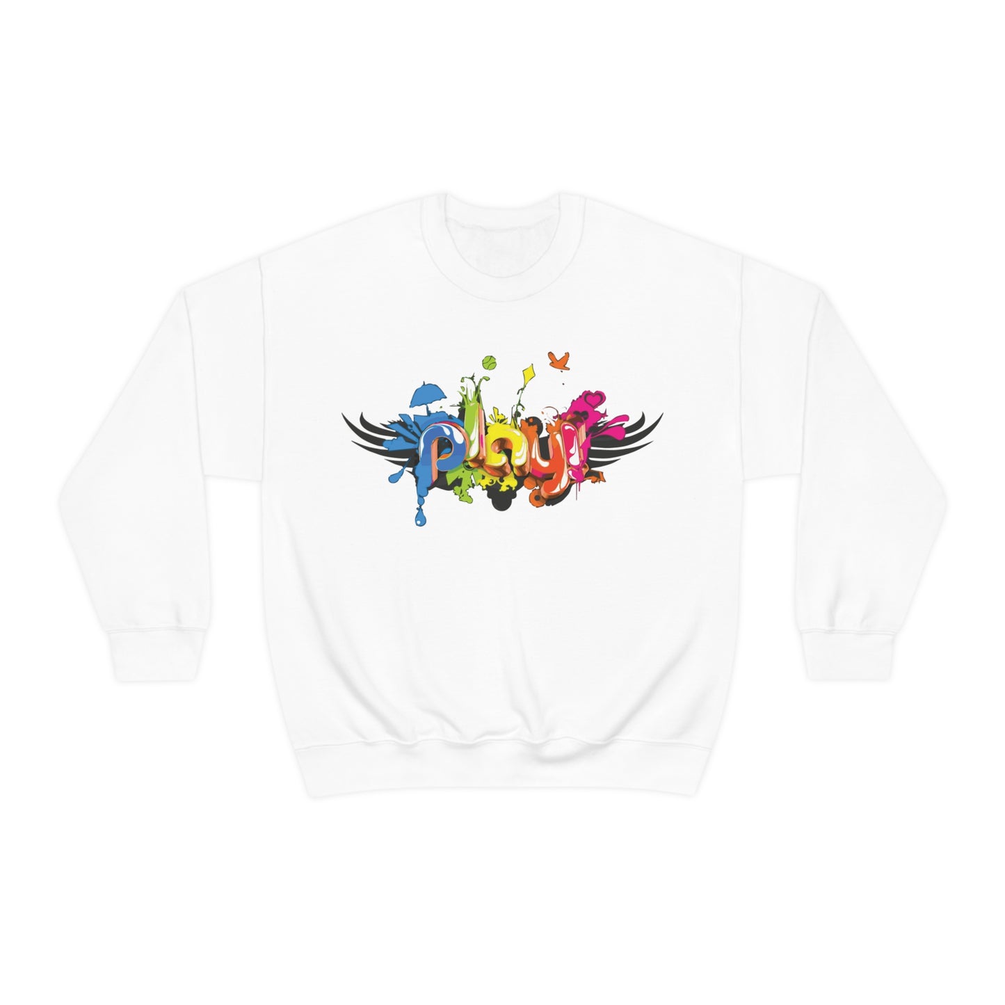 Play colorful graffiti Crewneck Sweatshirt