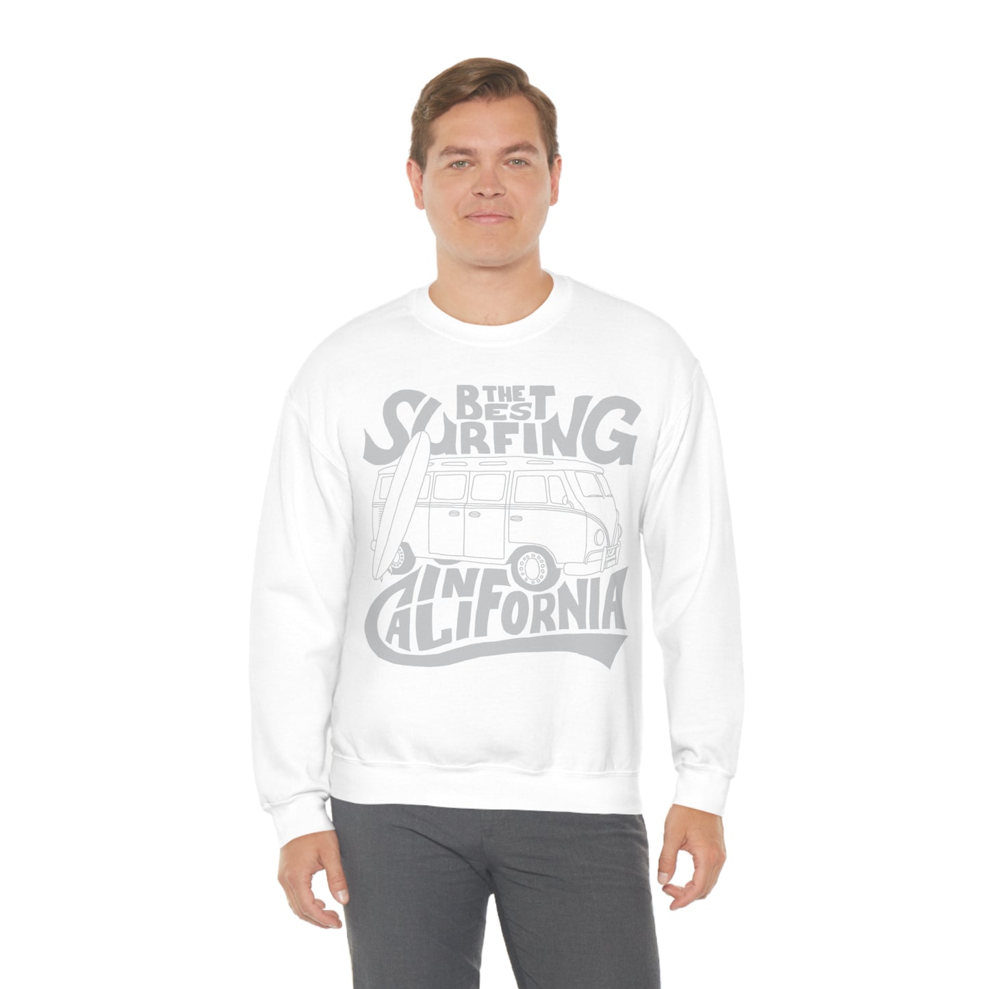 California Best Surfing Crewneck Sweatshirt