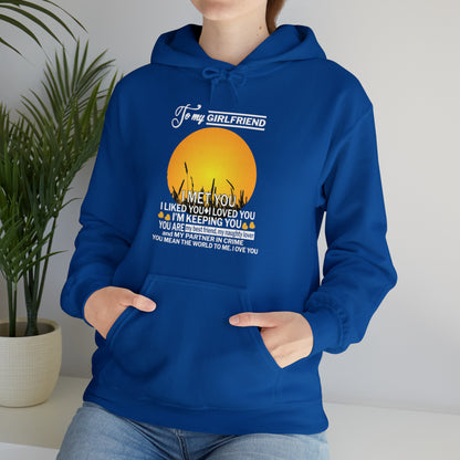 My girlfriend means the world to me Hoodie