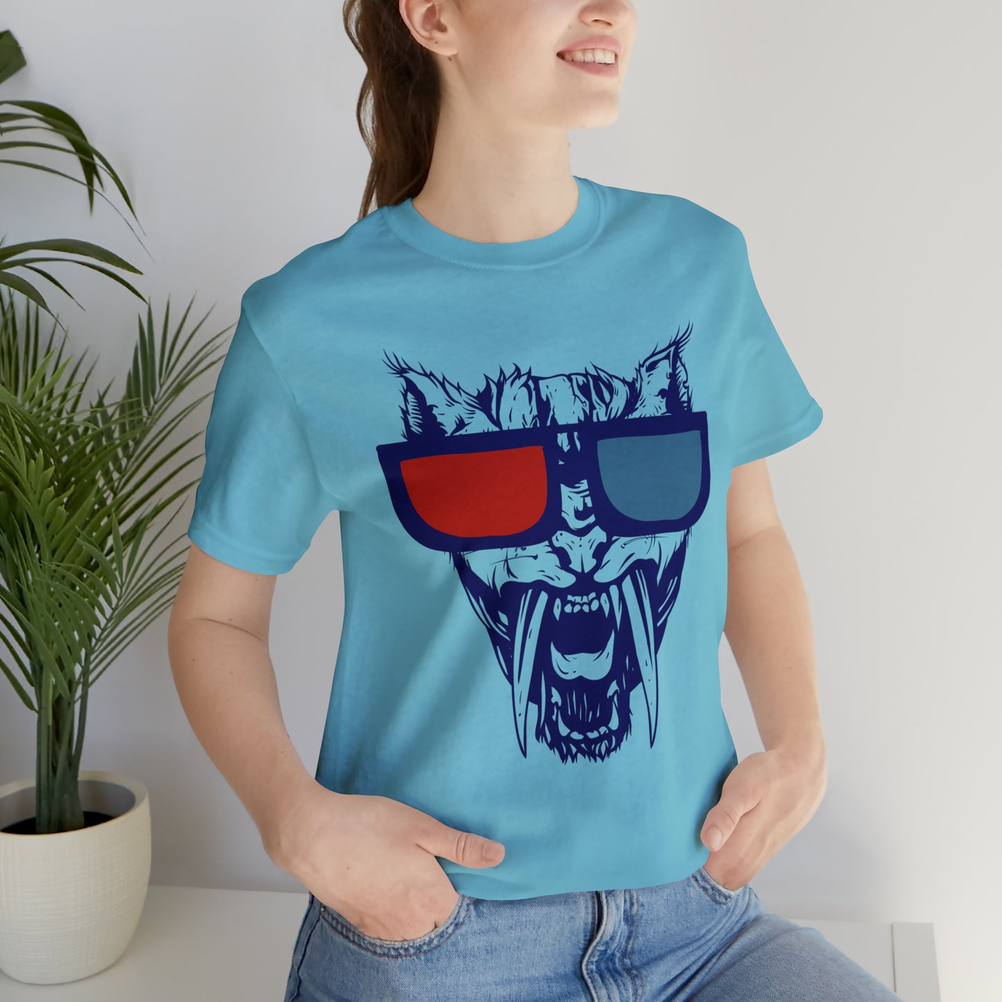 3D Glasses Tiger T-Shirt