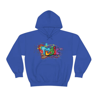 Music colorful graffiti Hoodie