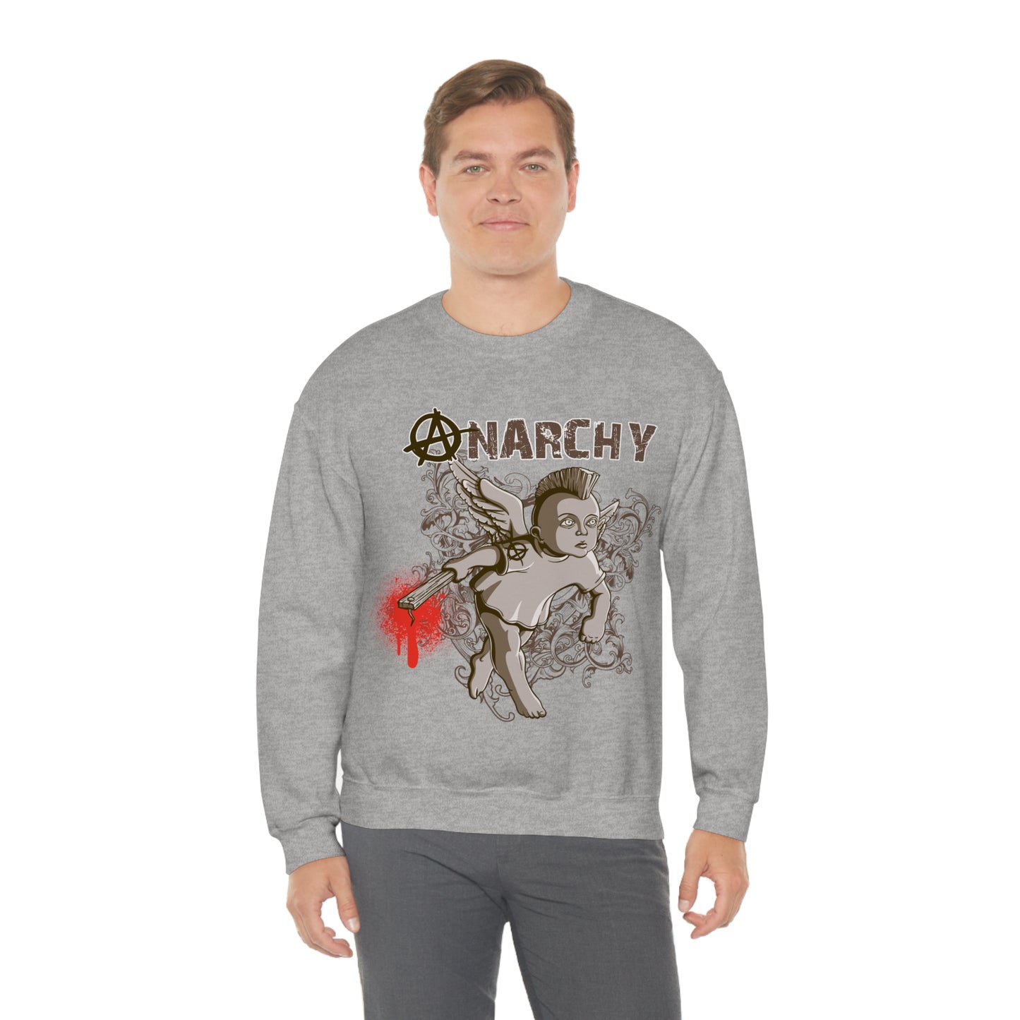 Anarchy Angel Crewneck Sweatshirt