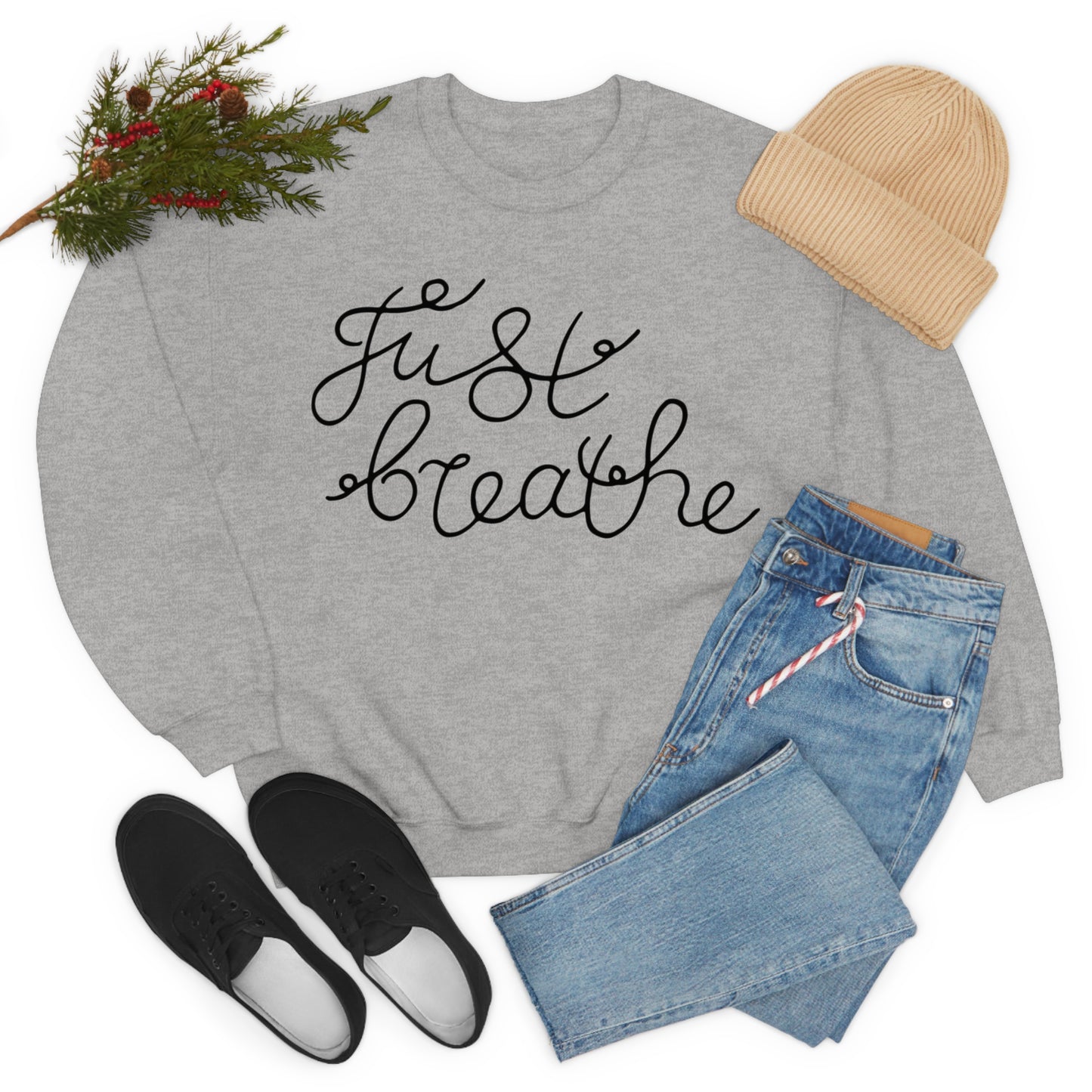 Just Breathe Crewneck Sweatshirt