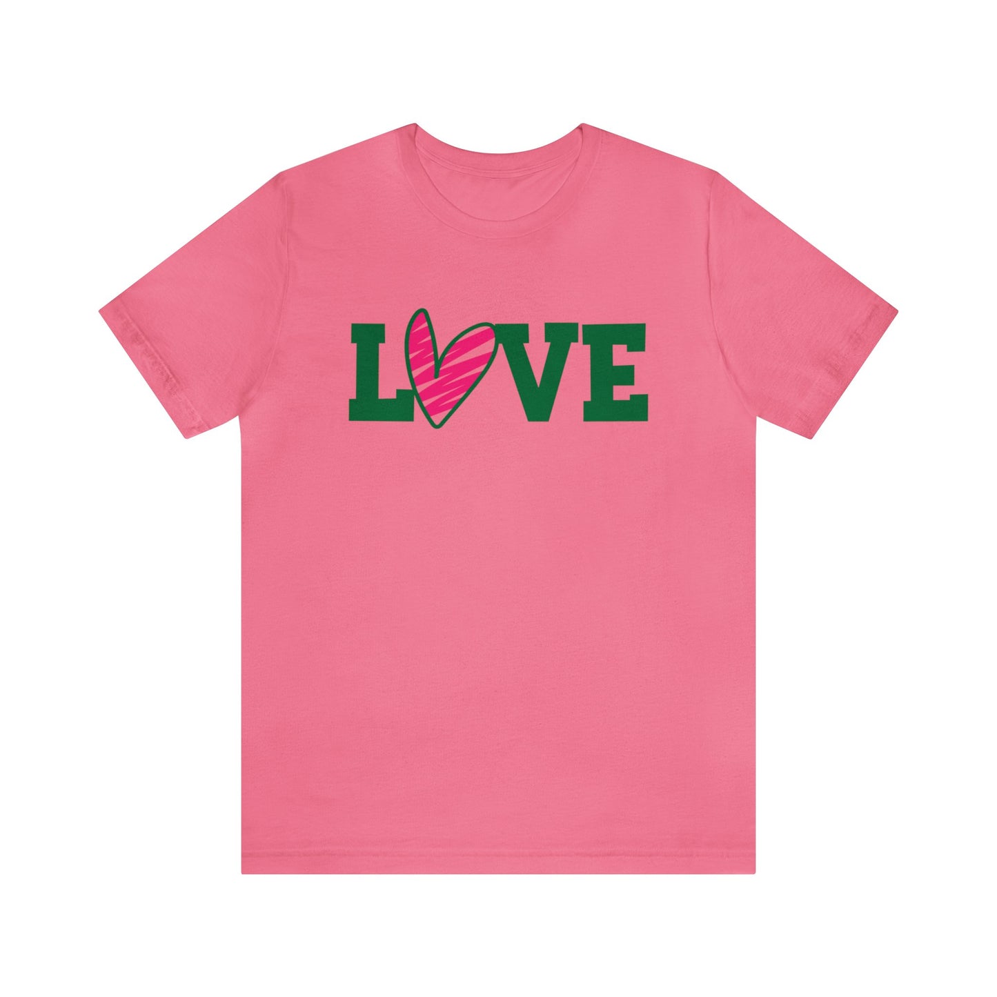 Love stripped heart T-Shirt