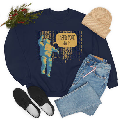 I need more_Space Crewneck Sweatshirt