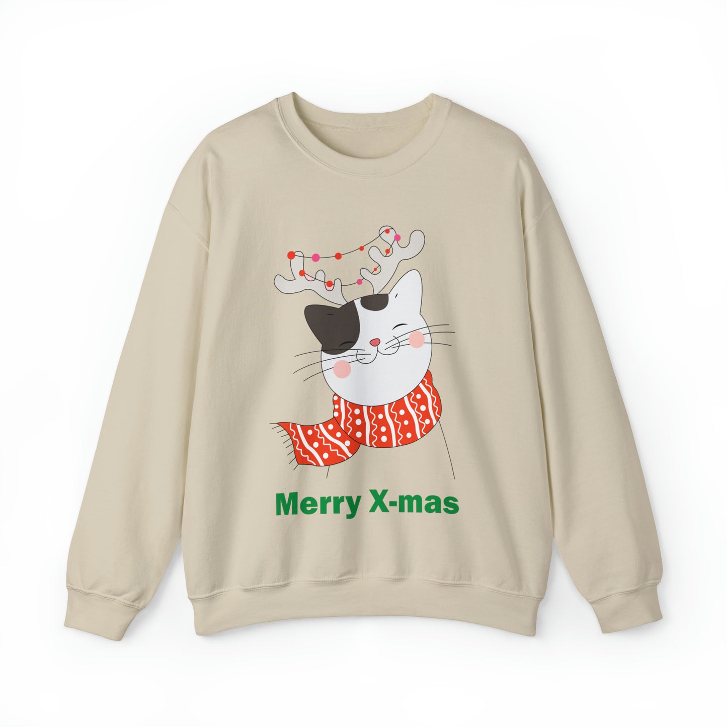 Merry X-mas cat Crewneck Sweatshirt