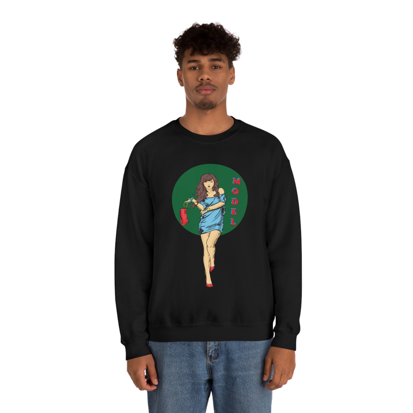 Model girl Crewneck Sweatshirt