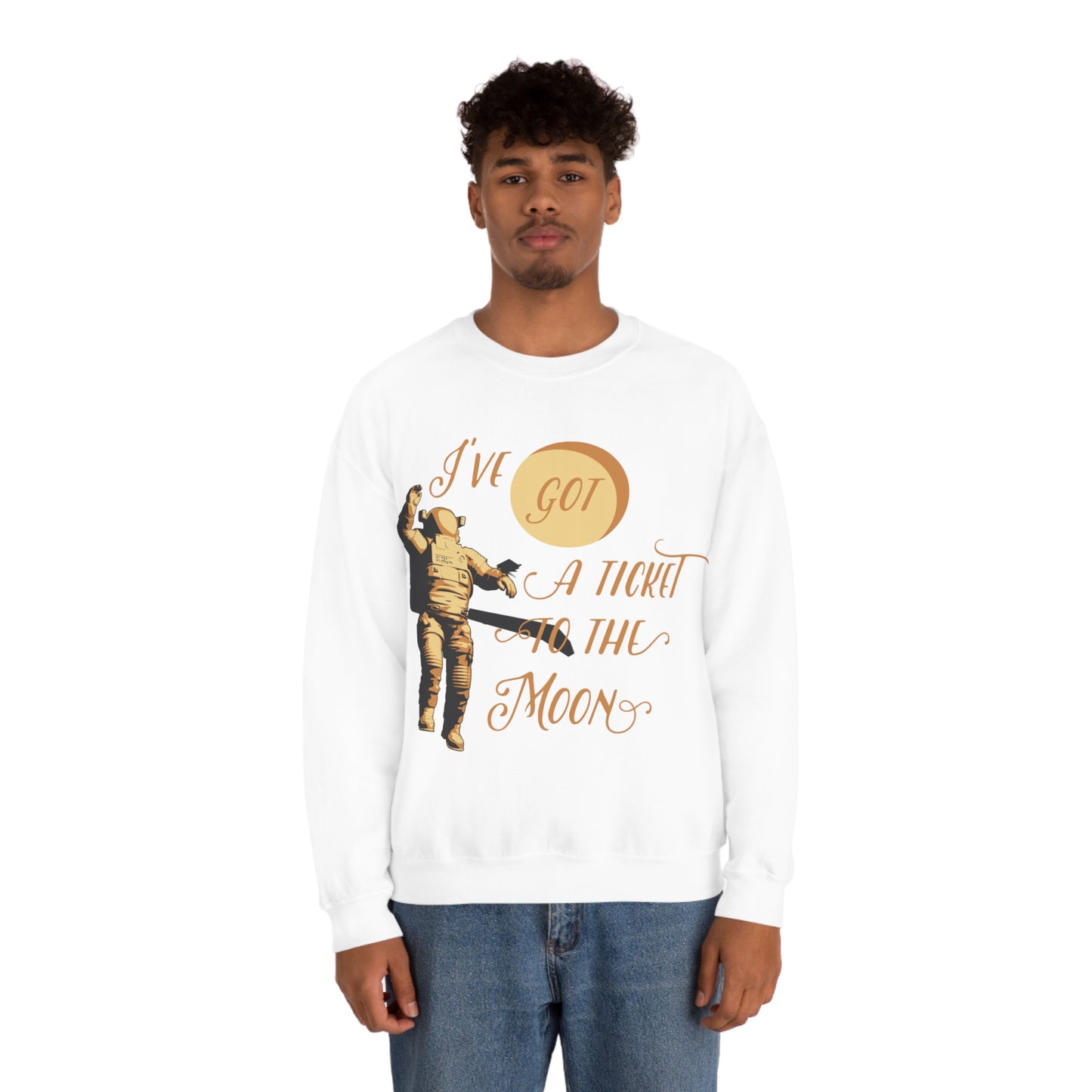 I've got a ticket to the moon Crewneck Sweatshirt