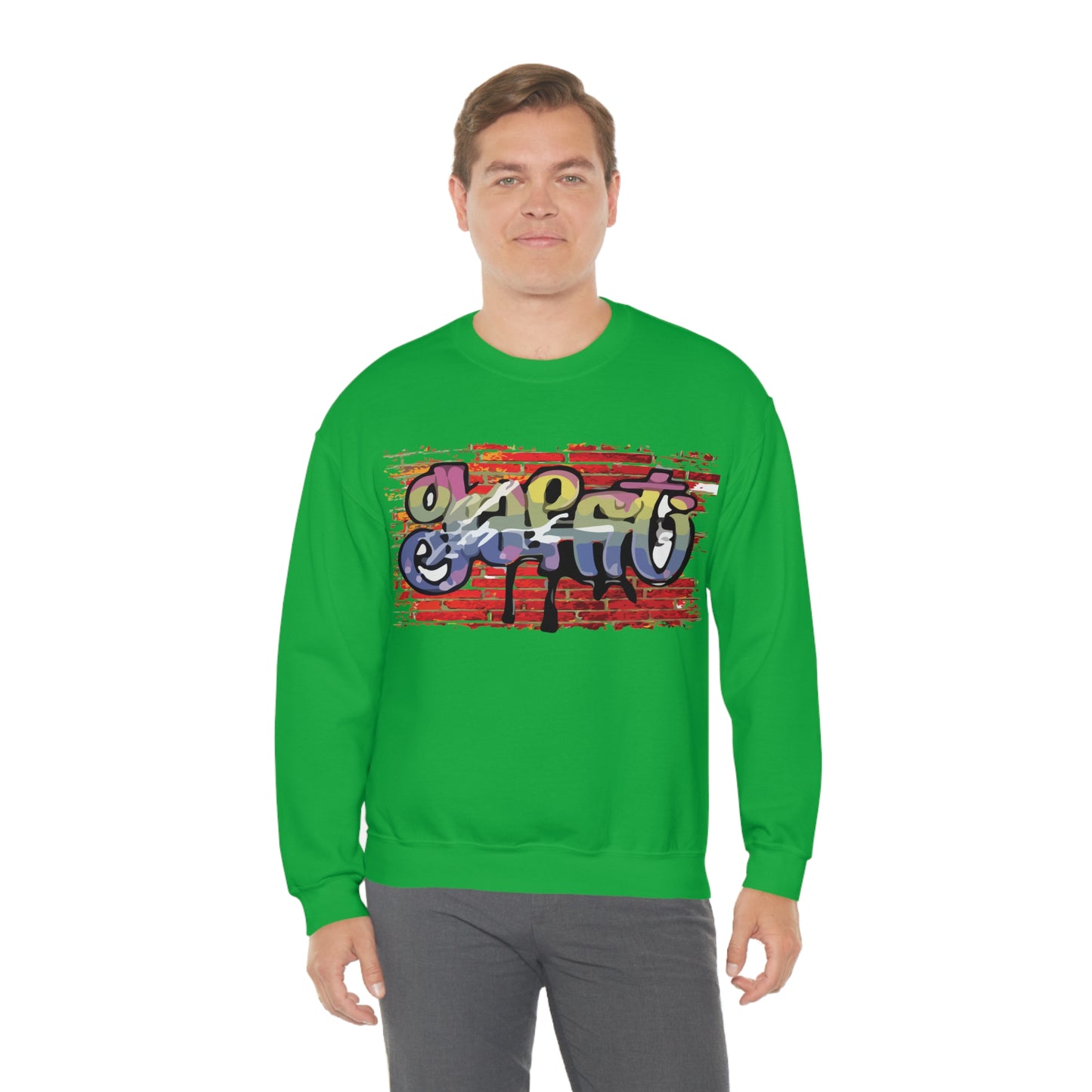 Graffiti on a wall Crewneck Sweatshirt