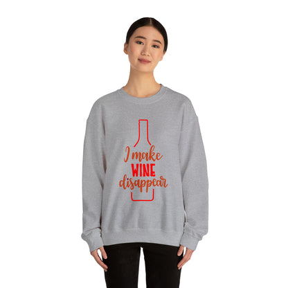 I_make_wine_disappear Crewneck Sweatshirt