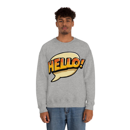 Hello! colorful Crewneck Sweatshirt