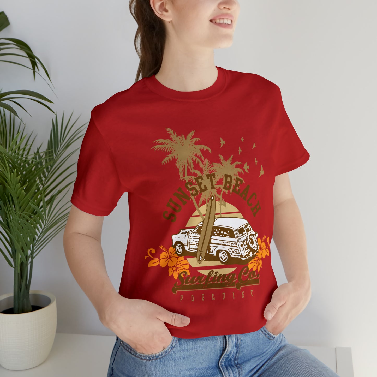 Sunset Beach Surfing Paradise T-Shirt