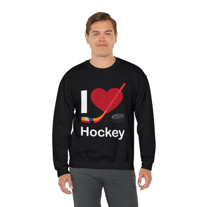 I love hockey Crewneck Sweatshirt