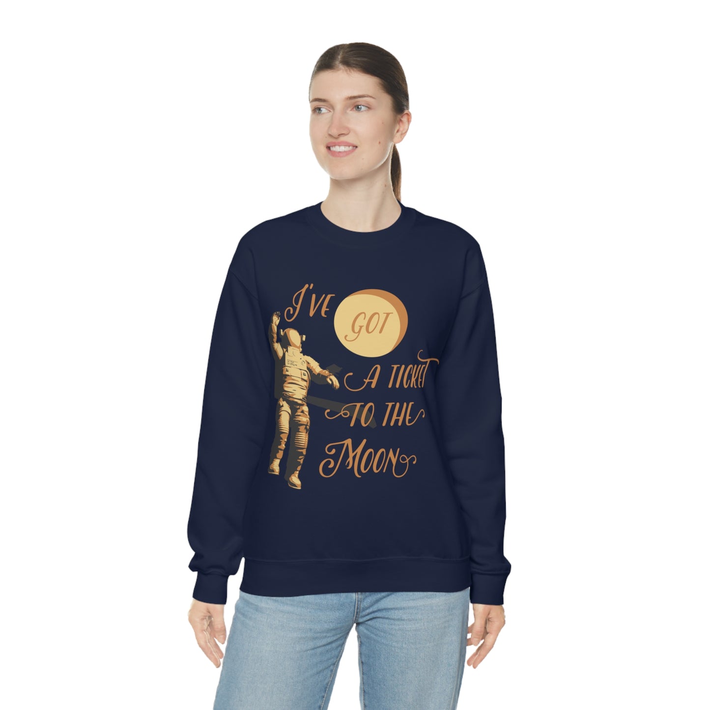 I've got a ticket to the moon Crewneck Sweatshirt