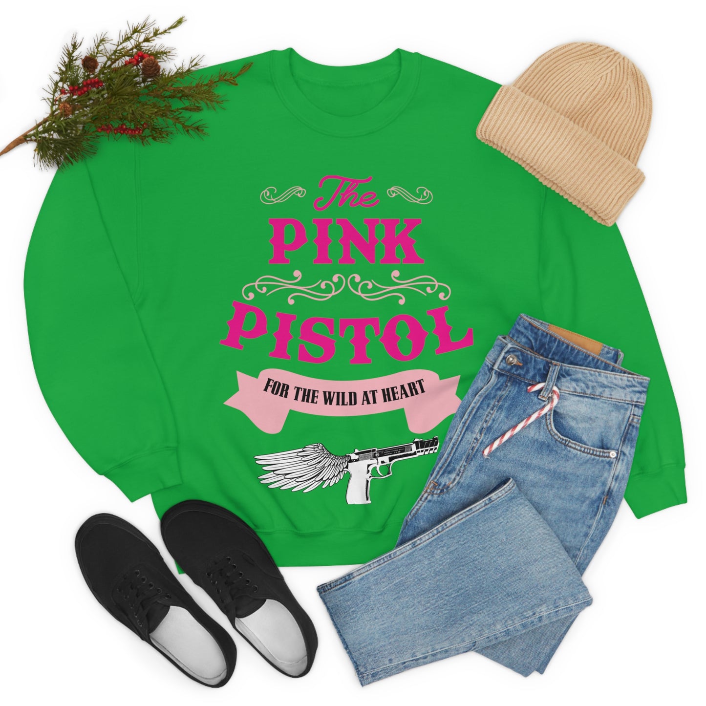 The Pink Pistol Crewneck Sweatshirt