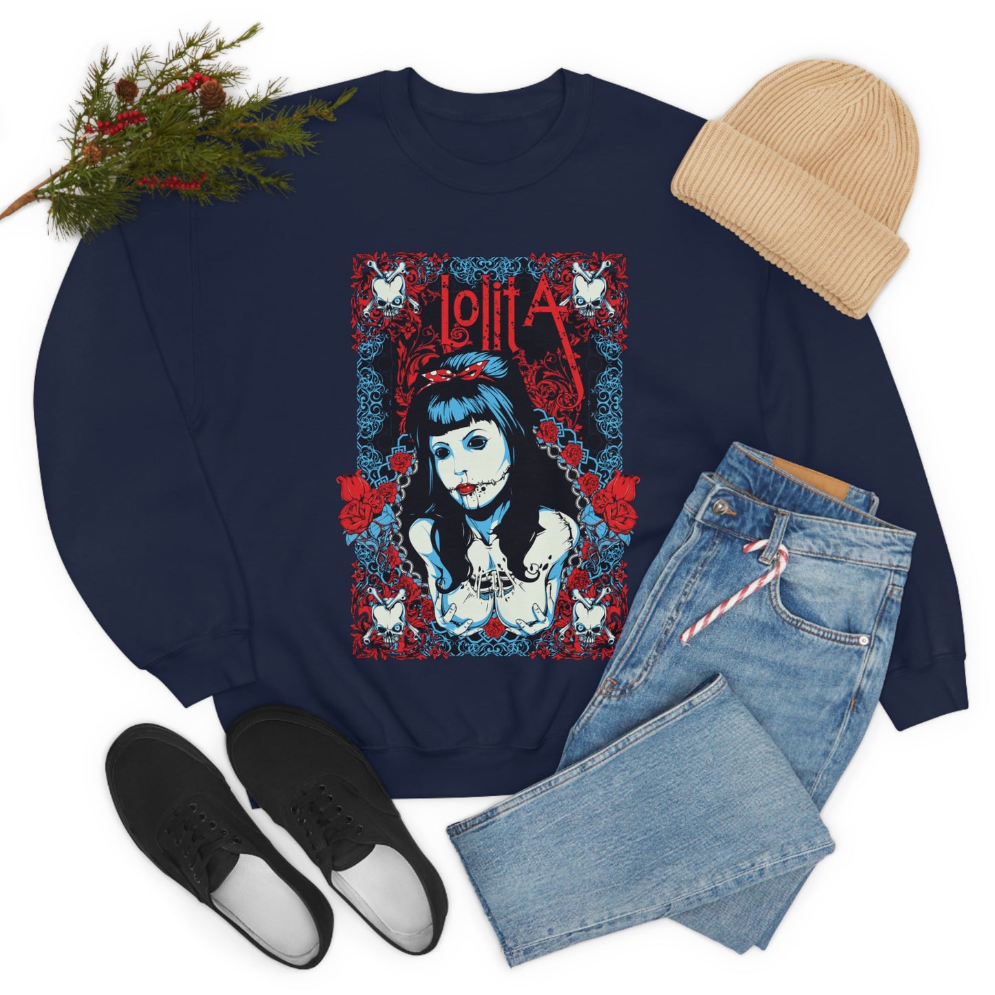 Tattoo Lolita sexy Crewneck Sweatshirt