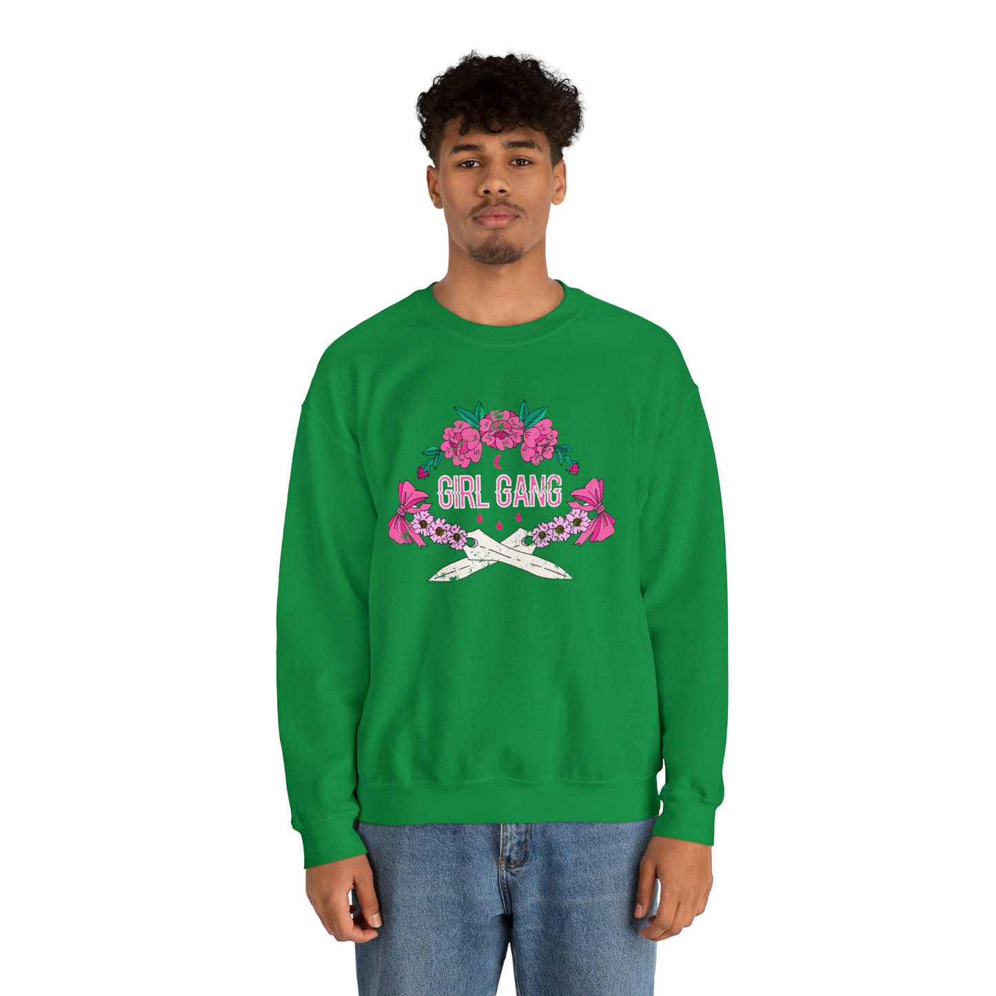 Girl Gang Beauty and Dangerous Crewneck Sweatshirt