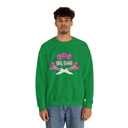 Girl Gang Beauty and Dangerous Crewneck Sweatshirt